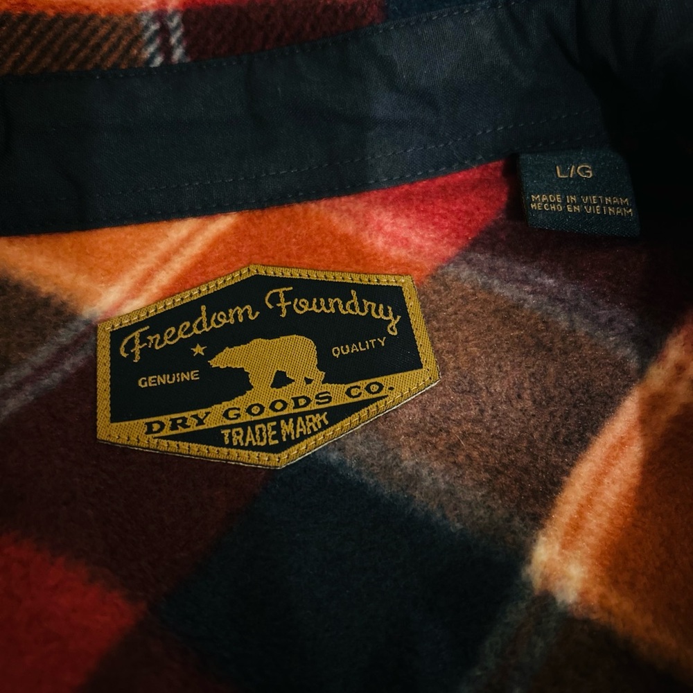Plaid Shirt Jacket - Red and Blue - Picture 2 of 2